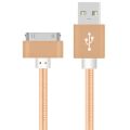 1m 2m 3m Braided USB Data Charger Cable for iPhone 4S 4 S 3GS iPad 1 2 3 iPod Nano iTouch Fast Charging Data Sync Cable Cord. 