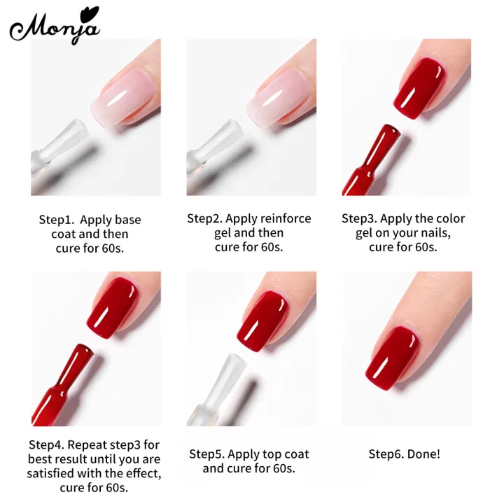 Monja%2015Ml%20Nail%20Art%20Uv%20Gel%20Base%20Varnish%20Top%20Coat%20Led%20Lamp%20Light%20Cure%20Drying%20Soak%20Off%20Reinforce%20Salon%20Home%20Diy%20Manicure%20Design%20Tools%20Devices%20White%20Bottle%20-%20Image%208