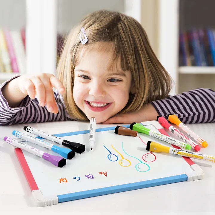 1/5/10Pcs%208%20Colors%20Erasable%20Magnetic%20Whiteboard%20Marker%20Pen%20Blackboard%20Marker%20Chalk%20Glass%20Ceramics%20Office%20School%20Art%20Marker%20Stationery%20-%20Image%202