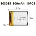 503035 3.7V 500mAh Lithium Polymer Battery Volt Li Po Ion Lipo Rechargeable Battery for Dvd GPS Navigation Ruiqir Super Store. 