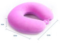 Soft U Shaped Slow Rebound Memory Foam Travel Neck Pillow for Office Flight Traveling Cotton Pillows Head Rest Cushion. 