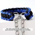 Dog Leash with Adjustable Collar Dog Leash for Walking, Running, Hiking, Nylon Rope Braided Dog Training Leash. 
