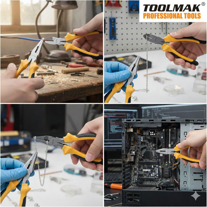 Plier%20Set%20-%203%20Pcs%20-%20Combination%20Nose%20Diagonal%20Cutting%20Pliers%20-%20TOOLMAK%20-%20Image%203