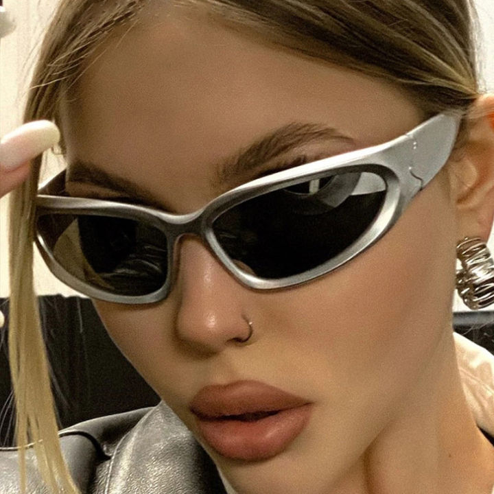 【NEW】 Y2k Classic Punk Wrap Around Vintage Sunglasses Women Men Luxury Brand Designer Sun Glasses Fashion Sport Eyewear UV400 Goggles