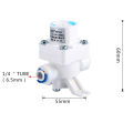 RO Water Relief Pressure Reducing Regulator 1/4" OD Quick Connection pressure reducing valve 6.5MM Reverse Osmosis System. 