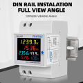 【FOOT SOFA】AC monitor 110V 220V 380V 100A Voltage Current Power Factor Active KWH Electric energy Frequency meter VOLT AMP. 