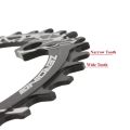 bike parts ZEROING MTB 104BCD Chainrings Crown Sprocket Teeth Disc 32 34 36 38T Crankset Sprocket Narrow Wide Chain Wheel MTB Bicycle Parts. 