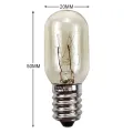 Premium Durable Microwave Oven Bulb 15 Watt Appliance Light Bulb E14 Base. 
