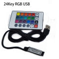 Dc 5v Usb Led Rgb Controller Mini 3keys Dimmer 24key 44key Ir Remoter 17keys Rf Wireless Remoter Control For Usb Rgb Led Strip. 
