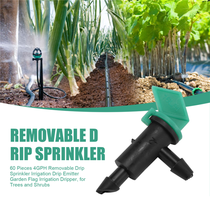60%20Pieces%204GPH%20Removable%20Drip%20Sprinkler%20Irrigation%20Drip%20Emitter%20Garden%20Flag%20Irrigation%20Dripper,%20for%20Trees%20and%20Shrubs%20-%20Image%202
