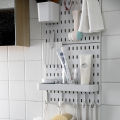 Pegboard Combination Kit, Wall Mounted Storage White Peg Boards Organizer For Walls Display Organization Cologo. 