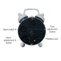 Twin Bell Mini Alarm Clock Retro Table Clock Portable Quartz Electronic Clocks for Office Bedside Clock Home Desktop Decoration. 