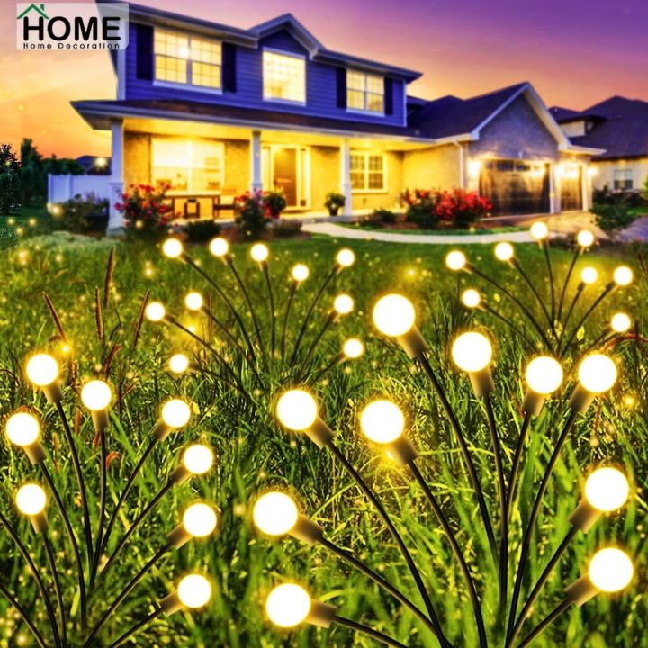 Outdoor Waterproof Led Garden Lawn Lamp/Solar Garden Lights-Firefly Lights /Swaying and Wind Dance Solar Lights /Waterproof Solar Outdoor Lights Decoration for Yard Patio Pathway