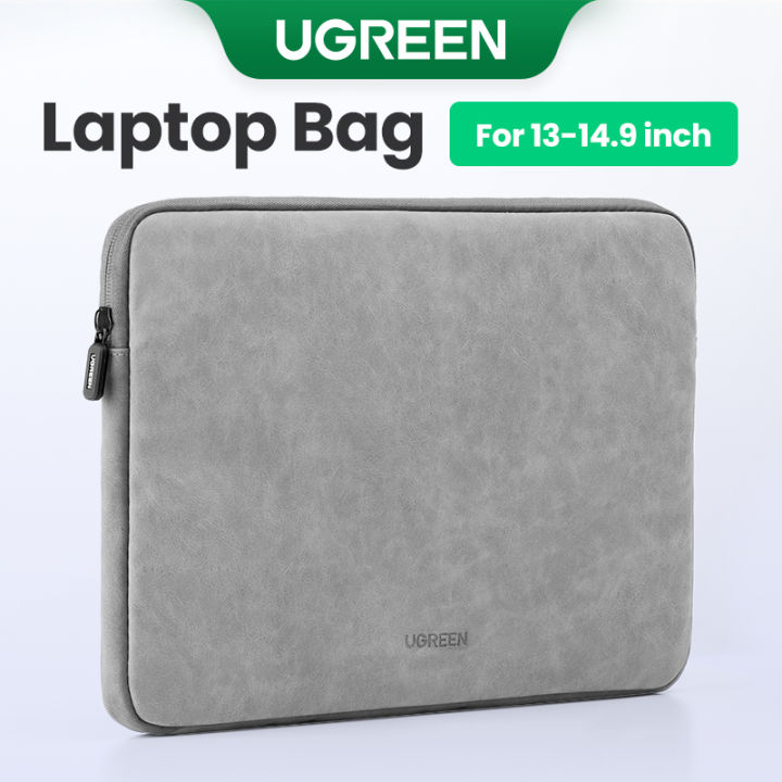 UGREEN%2013-14.9%20Inch%20Laptop%20Case%20Bag,%20Computer%20Handbags,PU%20Suede%20Leather%20Soft%20Padded%20Zipper%20Cover%20Sleeve%20Case%20for%20MacBook%20Air,%20MacBook%20Pro%20iPad%20Pro,%20Microsoft%20Surface,%20Samsung,%20Dell%20-%20Image%202