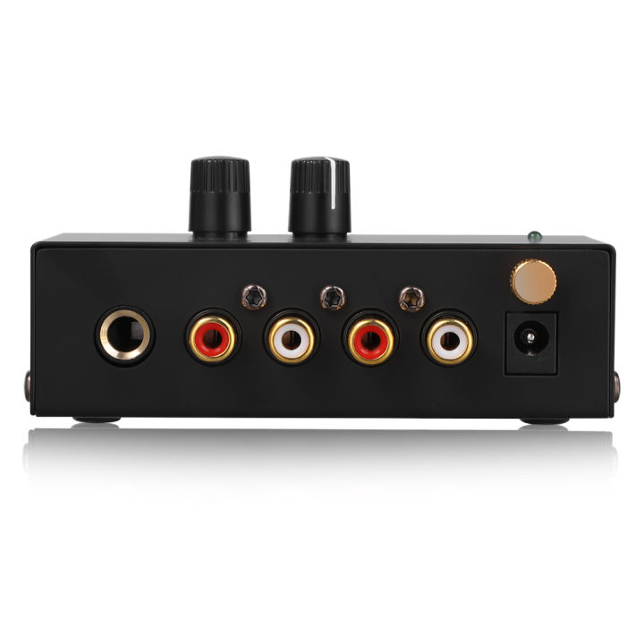 Preamplifier%20Phono%20Preamp%20Ultra-Compact%20Audio%20Amplifier%20With%20Level%20Volume%20Control%20Turntable%20Input%20Rca%20Output%201/4''%20Trs%20Output%20-%20Image%202