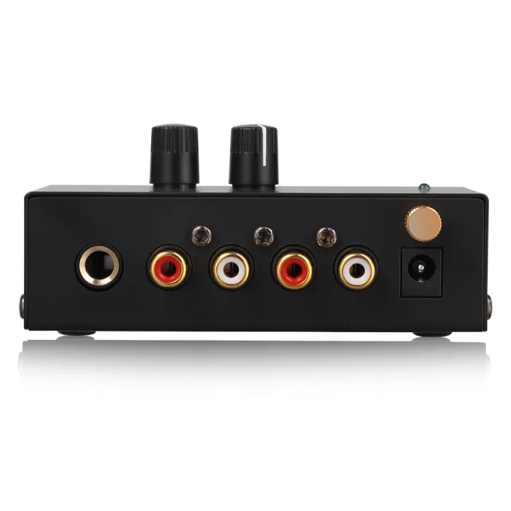 Preamplifier%20Phono%20Preamp%20Ultra-Compact%20Audio%20Amplifier%20With%20Level%20Volume%20Control%20Turntable%20Input%20Rca%20Output%201/4''%20Trs%20Output%20-%20Image%202