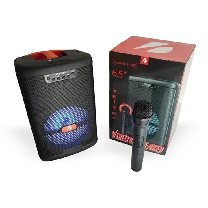 KTS-1330%20Portable%20Wireless%20Bluetooth%20Speaker%20with%20Led%20Light%20RGB%20Support%20Mic,%20FM,%20AUX,%20USB,%20SD%20Card%20Karaoke%20Speaker%20with%20Wireless%20Mic%20Buffel%20Subwoofer%20with%20FM%20Mic%20Music%20Player%20Party%20Box%20-%20Image%202