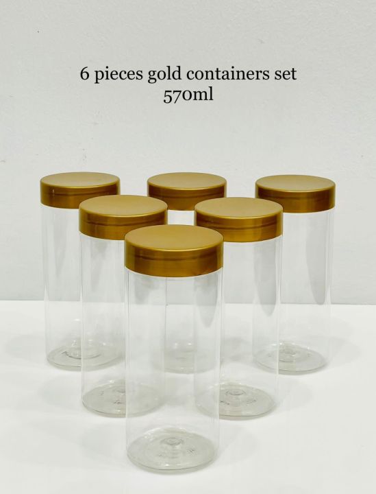 06Pcs%20570ml%20Visual%20Kitchen%20Spicy%20Bottle%20Set%20Transparent%20Plastic%20Spicy%20Bottle%20Containers%20Seasoning%20Jar%20Set%20Condiments%20Organizers%20with%20Gold%20Lid%20Large%20Size%20-%20Image%202