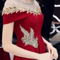 Toast Dress Bride Spring/Summer Red Dress High-End Affordable Luxury Engagement Wedding Casual Dress Senior Annual Party Dress. 
