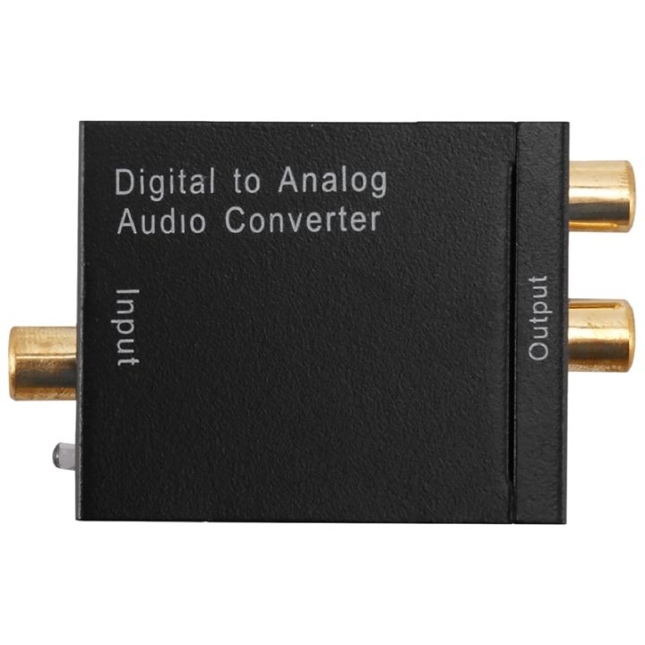 Digital Optical Coaxial Signal to Analog Audio Converter Adapter