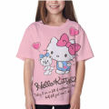 Kids t-shirts girls summer Hello Kitty print clothes Baby T shirts children short sleeve clothing cartoon graphic T-shirt tee. 