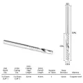 10 Pack CNC Router Bits 1/8 inch Shank Spiral Upcut Router Bit. 