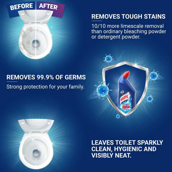 Harpic%20Toilet%20Cleaner%20Liquid%20with%20Power%20Plus%2010/10%20Stain%20Removal%20750ml%20Original%20-%20Image%202