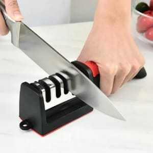 Knife Sharpener 3in1 Diamond Ceramic Stone Professional Chef Knife Sharpener Scissors Sharpening Kitchen Knives Accessories