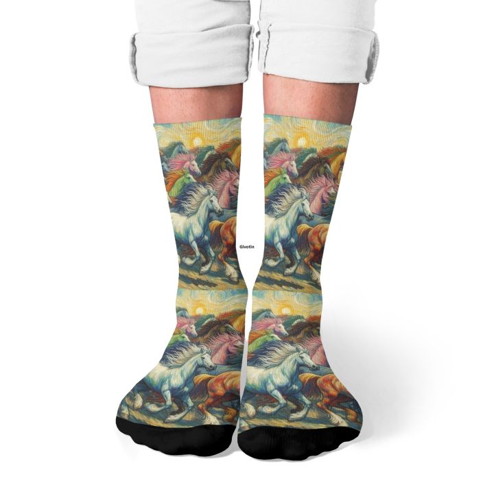 Van%20Gogh%20style%20retro%20oil%20painting%20horse%20herd%20art%20men's%20socks%20fashion%20casual%20comfortable%20sports%20socks%20novel%20fun%20happy%20socks%20gift%20-%20Image%206