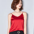 【Parchment & Lace】Women Camis Silk Halter Top Women Camisole 2020 Summer Style Sleeveless Vest White Crop Top Roupas Femininas XXL. 