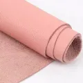 Natural Cow Skin Leather Pink/ Red/ Orange Leather Material Genuine Leather Wallet Accessories Frst Layer Cowhide Leather. 