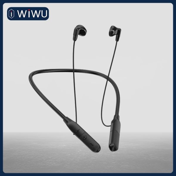 WIWU GB07 FREELANCE WIRELESS NECKBAND BLACK (6 MONTH)