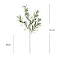 4 Fork Artificial Olive Branch Plastic Elegant Olive Tree 95cm Handmade Simulated Olive Leaf Living Room Desktop. 