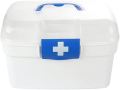 Medicine Storage Box - Home First Aid Kit Box with Handle Multi Functional Household Convenient Portable Pill Box. 