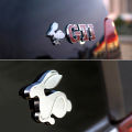 1Pcs Car Metal Badge Sticker Rabbit GTI Logo Decal Decoration For VW GTI Passat b6 Golf Mk4 Mk7 Tiguan Jetta T-ROC Sharan Touran. 