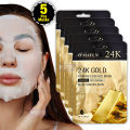 O'Mayln 24K Gold Firming Essence Sheet Mask - 5 Pcs Pack - Face Sheet Masks. 