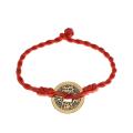 Lucky Red String Feng Shui Copper Bracelet Bangle Handmade Adjustable Attract Wealth Bracelet for Women Men. 