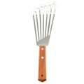 Stainless Steel Fish Spatula Turner, Wood Handle Fish Spatula, Slotted Turner, Kitchen Metal Spatula for Flipping Frying. 
