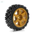 4 Pieces Rubber Tire Wheel Tyre RC Drifting Tires and Wheels Wear Resist 12mm Hub RC Tyres for TT02 XV-01 1:10 RC Car Upgrade Parts Parts. 