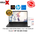 HP 15S - GR515AU laptop 15.6 Inches HD Display ( AMD Athlon 3050U ) 4GB DDR4 1TB HDD -FREE MS OFFIC and Win 10 Home 2YEARS AGENT WARRANTY. 