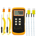Digital K-Type Thermocouple Thermometer (-50-1300°C) with Dual Channels 4 Probes Handheld High Temperature. 