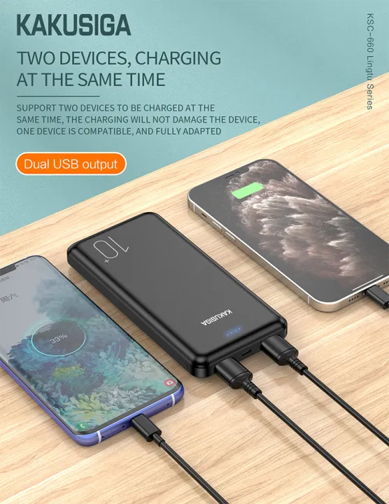 KAKUSIGA%2010000mah%20Dual%20USB%20Power%20bank%20Mini%20Portable%20Slim%20Thin%20Safe%202.1A%20Charging%20Battery%20Powerbank%20-%20Image%204