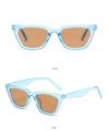 Women's Fashion Cat Eye Elegant Curve Sunglasses Trend Casual Frame Female. 