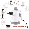 Handheld Steam Cleaner Multipurpose 3 Bar 1000W Portable High Temperature Pressurized Steam Cleaner with Safety Lock and 9 Accessory Kit to Remove Dirt/Grime/Grease Chemical-Free Cleaning Furniture/Sofa/Bathroom/Windows/Car Seats. 