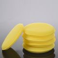 5 x Yellow Car Wax Polish Applicator Pad Large 5inch Soft Foam Sponge Pads. 