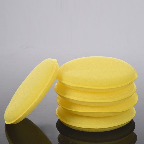 5%20x%20Yellow%20Car%20Wax%20Polish%20Applicator%20Pad%20Large%205inch%20Soft%20Foam%20Sponge%20Pads%20-%20Image%207