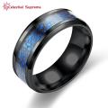 Finger Band Glowing Dragon Pattern Men Ring. 