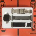 S9 Ultra smart watch with 3 strap 2.02 inch Display wireless charges  Hiwatch Plus App. 