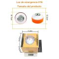 Car Emergency Light V16 LED Flashlight Strobe Light Road Accident Lamp Replaceable Battery Waterproof Warning Light Repair Light. 