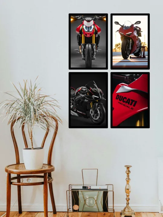 A4%20Sized%20Poster%20Ducati%20Motorcycles%20Wall%20Posters%20Racing%20Bikes%20PVC%20Framed%20Wall%20Decors%20-%20Image%203